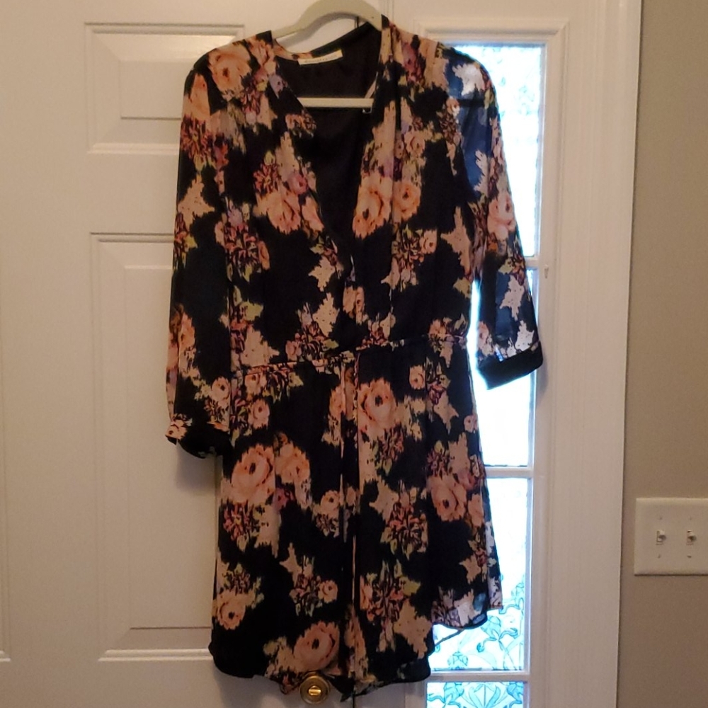 Daniel Rainn tie waist shirt dress